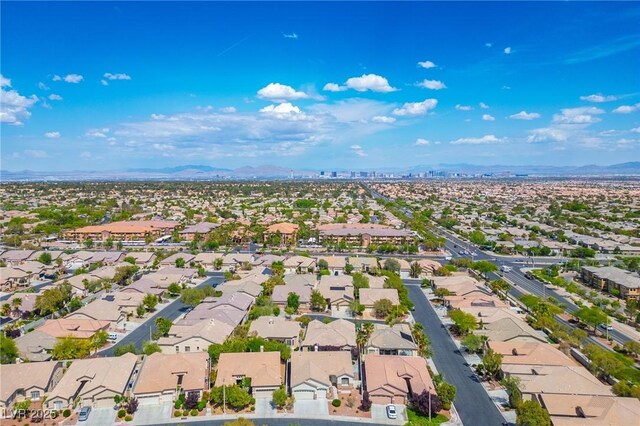 3278 Turning Bridge St, Las Vegas, NV 89135 - birds eye view of property with a mountain view and a residential view