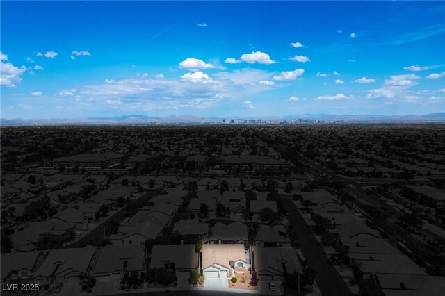3278 Turning Bridge St, Las Vegas, NV 89135 - aerial view featuring a mountain view and a residential view