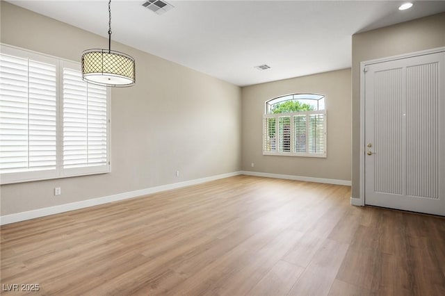3278 Turning Bridge St, Las Vegas, NV 89135 - interior space with baseboards, visible vents, and light wood finished floors