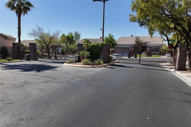 3278 Turning Bridge St, Las Vegas, NV 89135 - view of street featuring a gate, a gated entry, and curbs