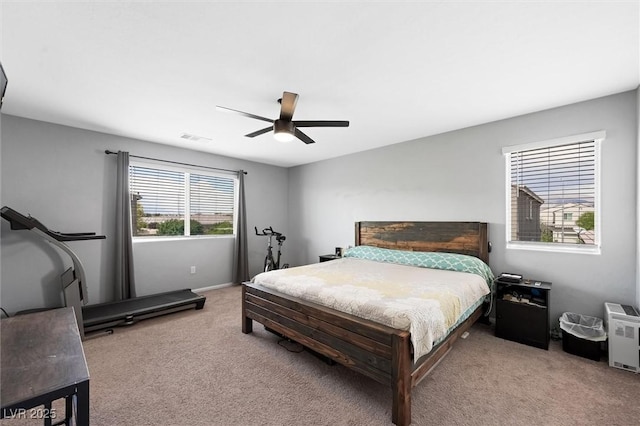5631 Hill Cliff Ct, North Las Vegas, NV 89031 - bedroom with carpet flooring and ceiling fan