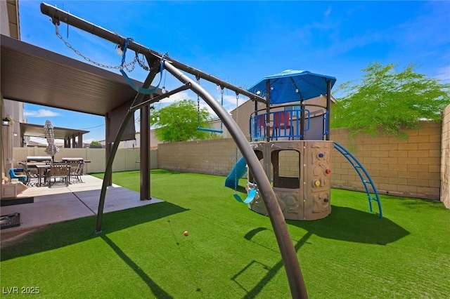 5631 Hill Cliff Ct, North Las Vegas, NV 89031 - view of playground featuring a patio