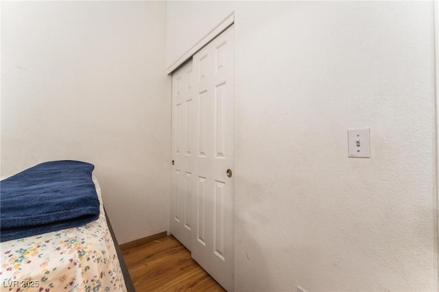 2903 Galena Peak Ln, Las Vegas, NV 89156 - bedroom featuring light wood-style flooring and a closet