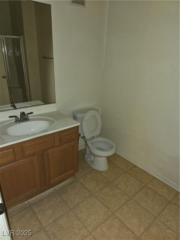 833 Aspen Peak Loop Unit 1524, Henderson, NV 89011 - full bath featuring vanity, baseboards, a stall shower, and toilet