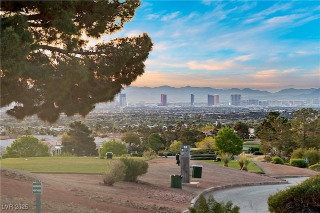 2742 Darby Falls Dr, Las Vegas, NV 89134 - view of home's community with a mountain view and a city view