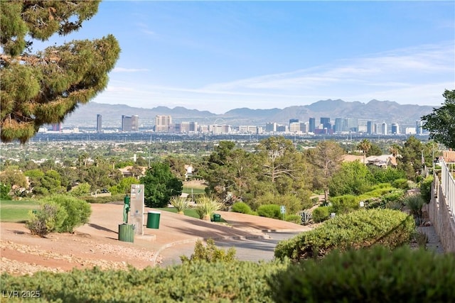 2742 Darby Falls Dr, Las Vegas, NV 89134 - view of community with a mountain view and a city view