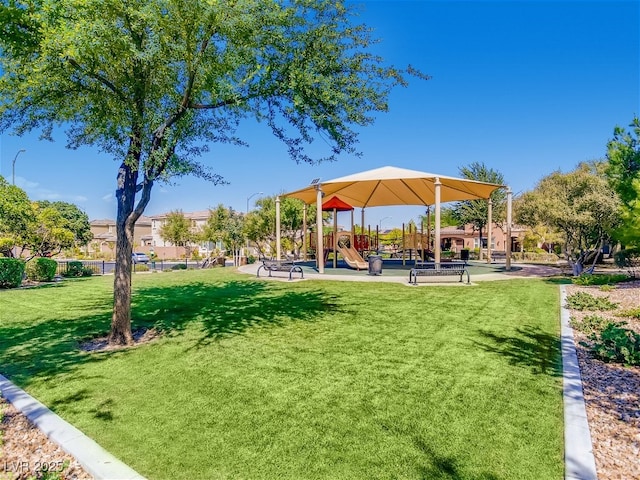 3008 Barrett Springs Ave, Henderson, NV 89044 - view of community with a lawn and playground community