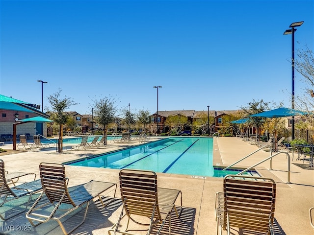 3008 Barrett Springs Ave, Henderson, NV 89044 - pool featuring a patio