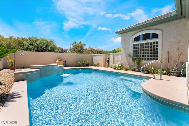view of pool with a fenced in pool and a fenced backyard