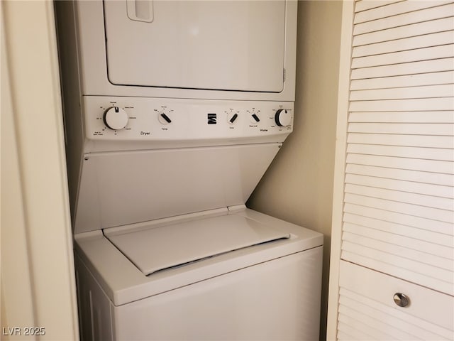 8070 W Russell Rd Unit 1028, Las Vegas, NV 89113 - washroom with estacked washer and dryer