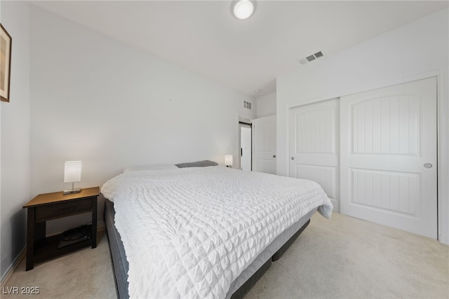 2606 Marvel Astoria St, Henderson, NV 89044 - bedroom featuring visible vents, a closet, and light colored carpet