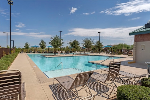 2606 Marvel Astoria St, Henderson, NV 89044 - pool with fence and a patio
