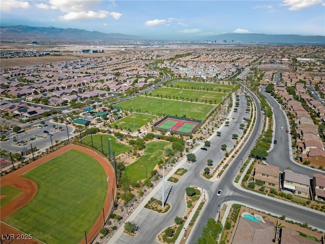 2606 Marvel Astoria St, Henderson, NV 89044 - bird's eye view with a residential view and a mountain view