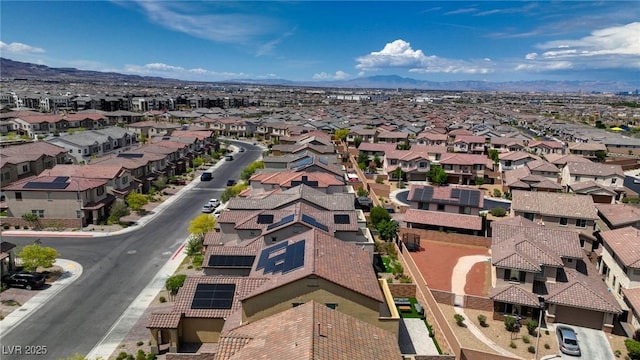 242 Polaris Ridge Ave, Henderson, NV 89011 - aerial view featuring a mountain view and a residential view