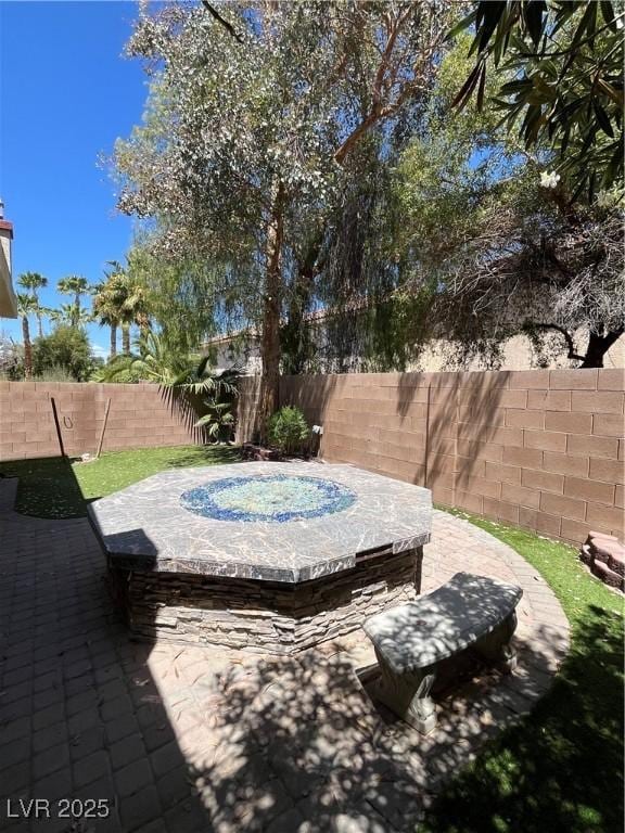 10974 Fintry Hills St, Las Vegas, NV 89141 - view of patio / terrace with a fenced backyard