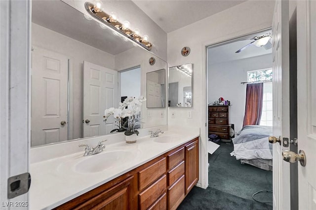 7874 Trail Boss Ct, Las Vegas, NV 89113 - ensuite bathroom featuring double vanity