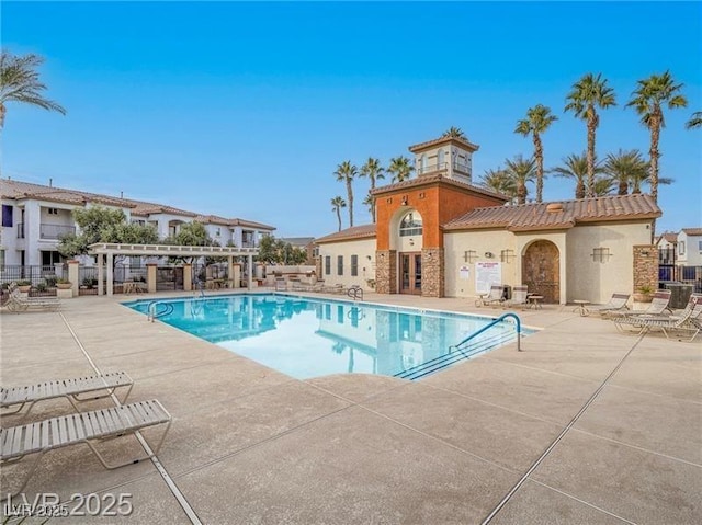 1525 Spiced Wine Ave Unit 19103, Henderson, NV 89074 - pool with a patio and a pergola