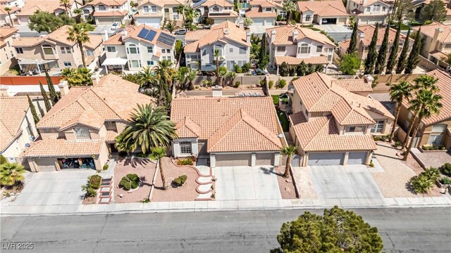 aerial view featuring a residential view