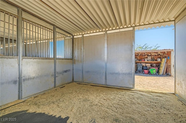 view of horse barn