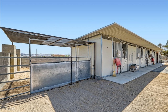 view of stable