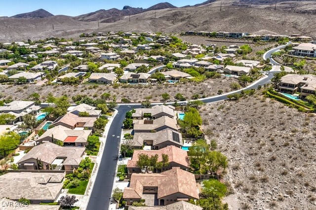 35 Glade Water Dr, Henderson, NV 89052 - aerial view of residential area featuring a mountain backdrop