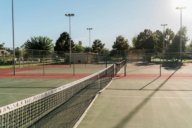 3789 Heritage Ave, Las Vegas, NV 89121 - view of tennis court with fence