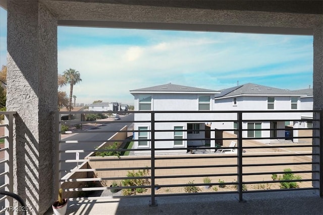 exterior space with a residential view
