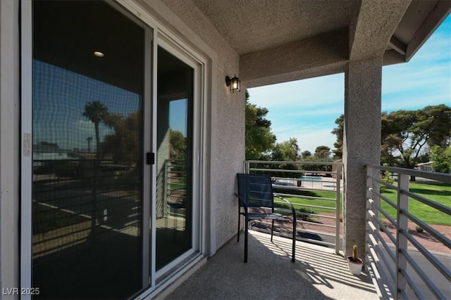 view of balcony