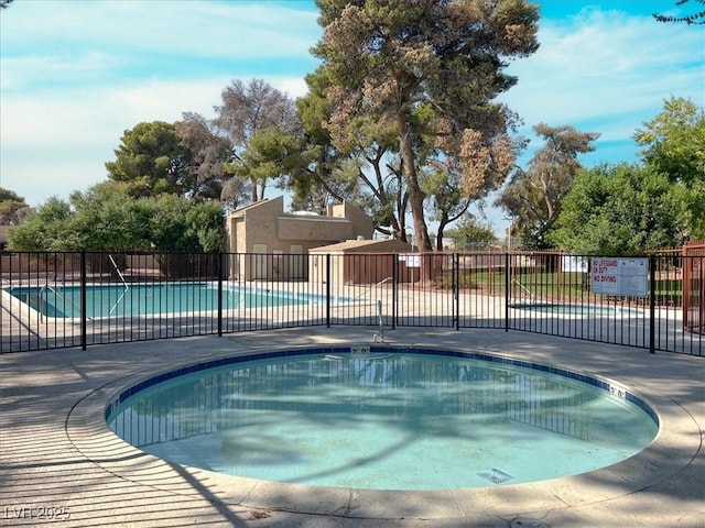 pool with fence