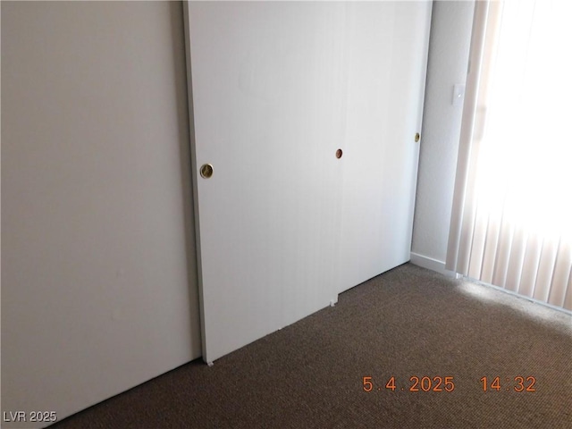 interior space featuring carpet floors