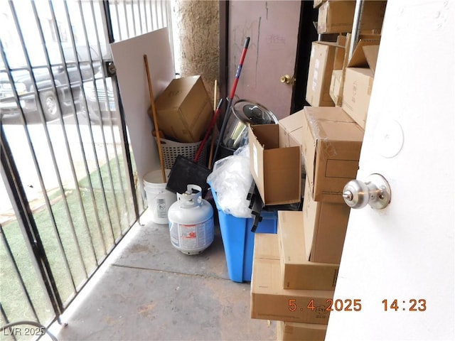 view of storage