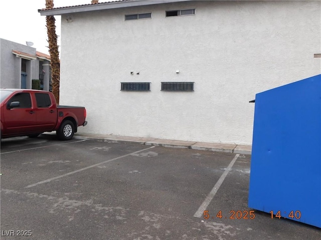 view of uncovered parking lot
