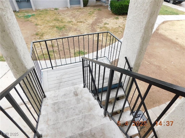 view of stairway