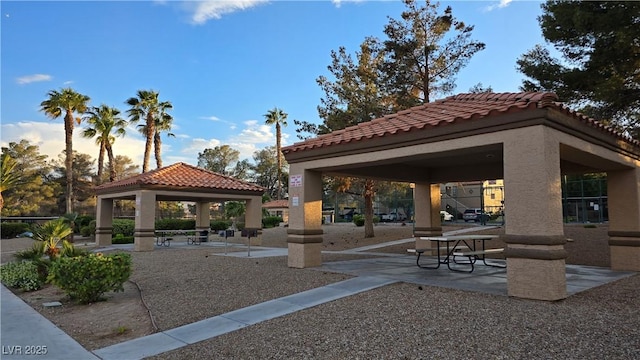 view of home's community featuring a gazebo