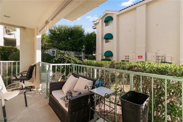 view of balcony