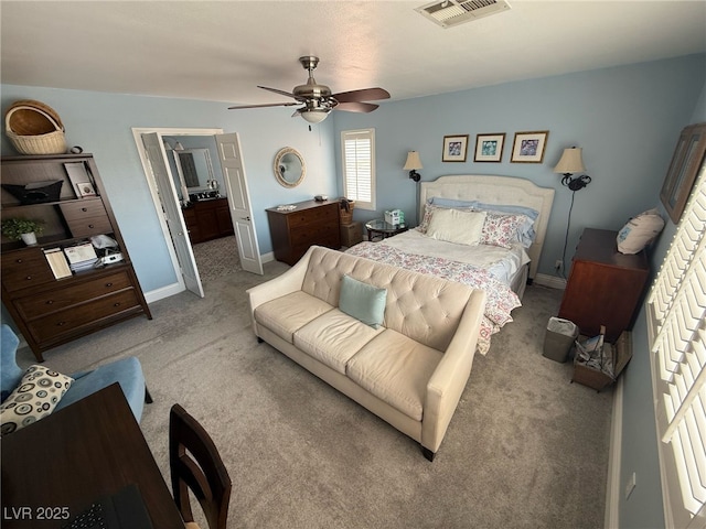 10071 Lemon Valley Ave, Las Vegas, NV 89147 - bedroom with carpet flooring, baseboards, and ceiling fan