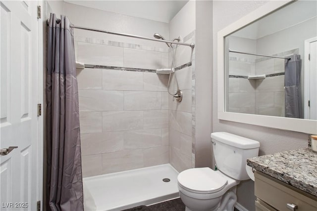 3550 Bay Sands Dr Unit 2101, Laughlin, NV 89029 - full bathroom featuring toilet, a tile shower, and vanity
