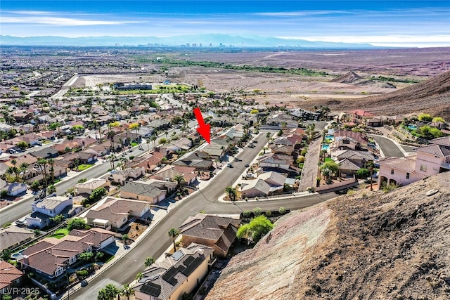 drone / aerial view featuring a residential view