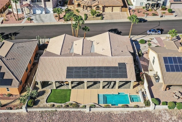 drone / aerial view featuring a residential view