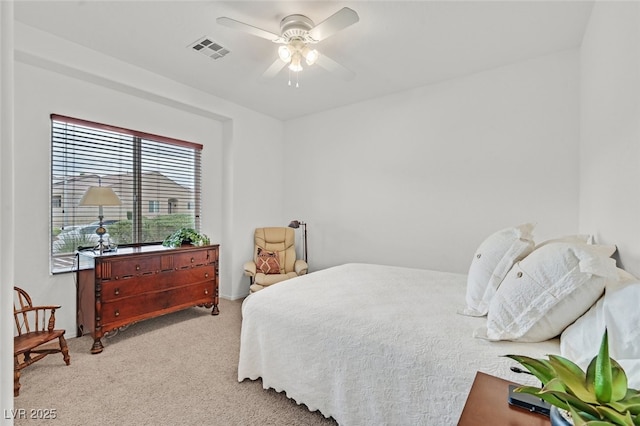 7908 House Sparrow St, North Las Vegas, NV 89084 - carpeted bedroom featuring a ceiling fan and visible vents