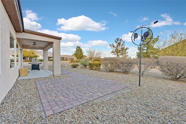 7908 House Sparrow St, North Las Vegas, NV 89084 - view of patio with a ceiling fan