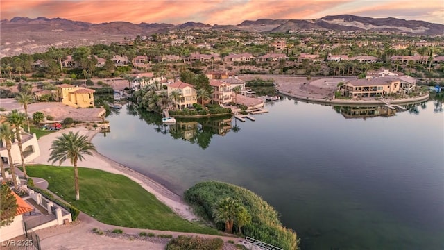20 Via Mantova Unit 306, Henderson, NV 89011 - aerial view of property and surrounding area featuring a water and mountain view and nearby suburban area