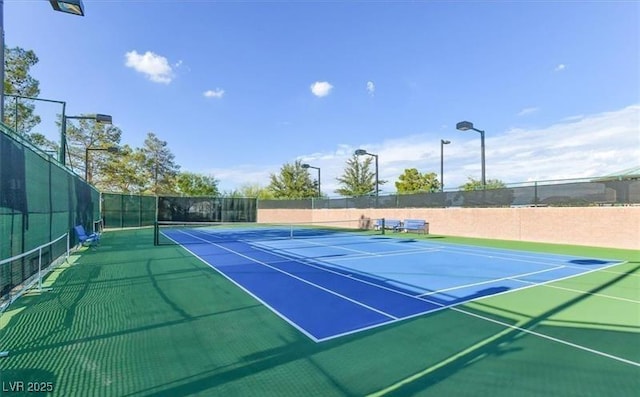 2110 King Mesa Dr, Henderson, NV 89012 - view of tennis court featuring fence and community basketball court