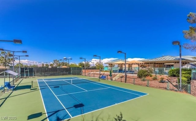 2110 King Mesa Dr, Henderson, NV 89012 - view of tennis court with fence