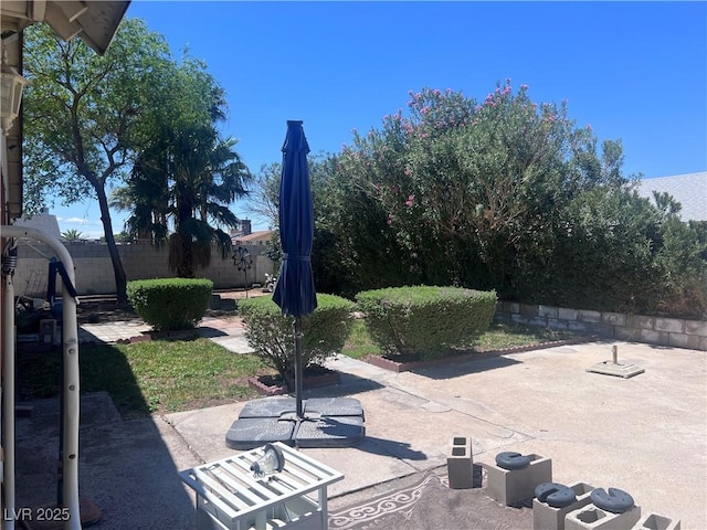 view of patio / terrace with fence