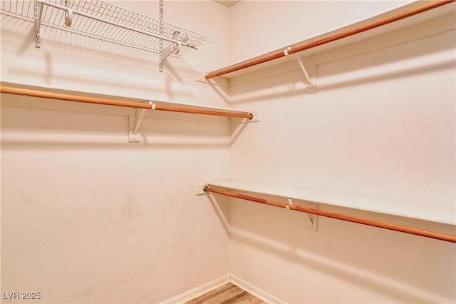 2383 Rainswept Ave, Henderson, NV 89052 - walk in closet with light wood finished floors