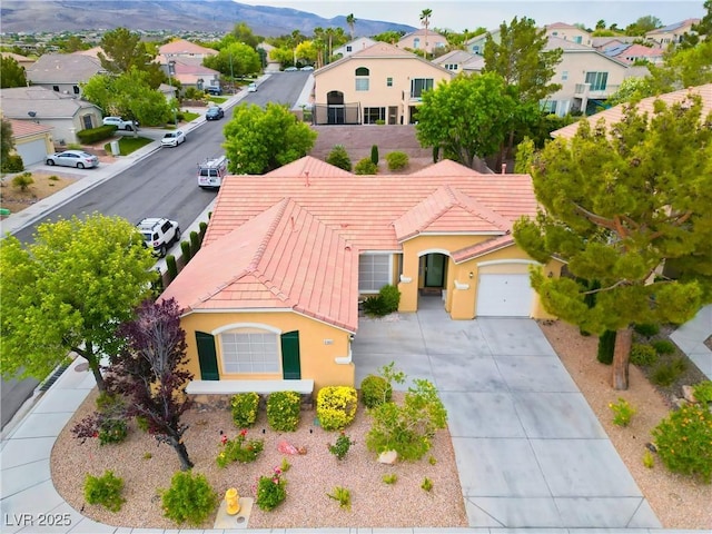 2383 Rainswept Ave, Henderson, NV 89052 - birds eye view of property featuring a residential view and a mountain view