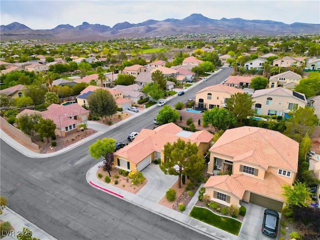 2383 Rainswept Ave, Henderson, NV 89052 - aerial view with a residential view and a mountain view