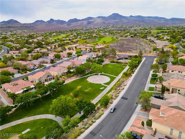 2383 Rainswept Ave, Henderson, NV 89052 - drone / aerial view with a residential view and a mountain view
