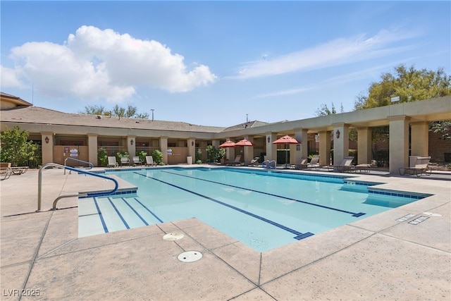 community pool featuring a patio
